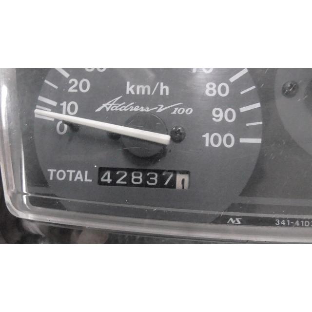 アドレスV100 CE11A-293xxx の スピードメーター 傷 *1649300907 中古