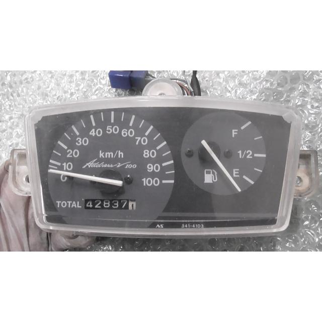 アドレスV100 CE11A-293xxx の スピードメーター 傷 *1649300907 中古