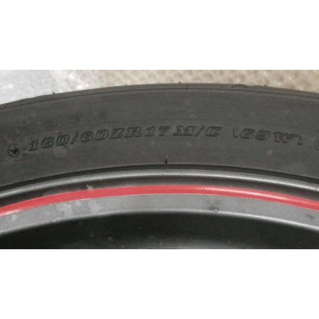 ZZR400 ZX400N-040xxx の リアホイール タイヤ付 *1654043649 中古