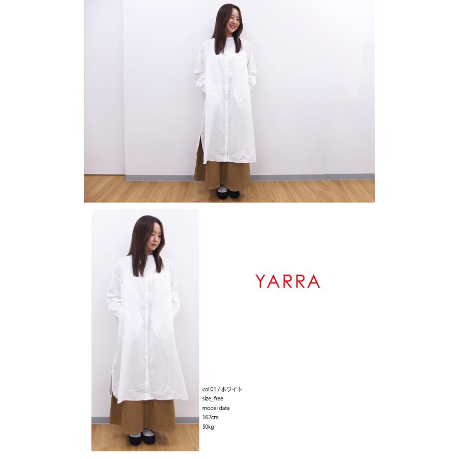[D] 【SALE・セール】 ヤラ YARRA インド綿 長袖 ワンピース ロングシャツ シャツ INDIA レディース インド綿ワンピース | YARRA | 01