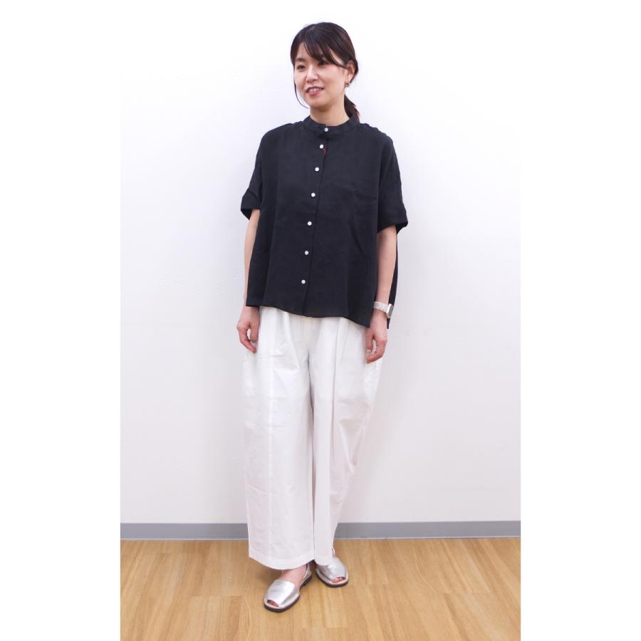 [B] 【SALE・セール】 ヤラ YARRA タックパンツ パンツ ワイドパンツ YARRA のコンパクトツイルタックパンツ | YARRA | 06