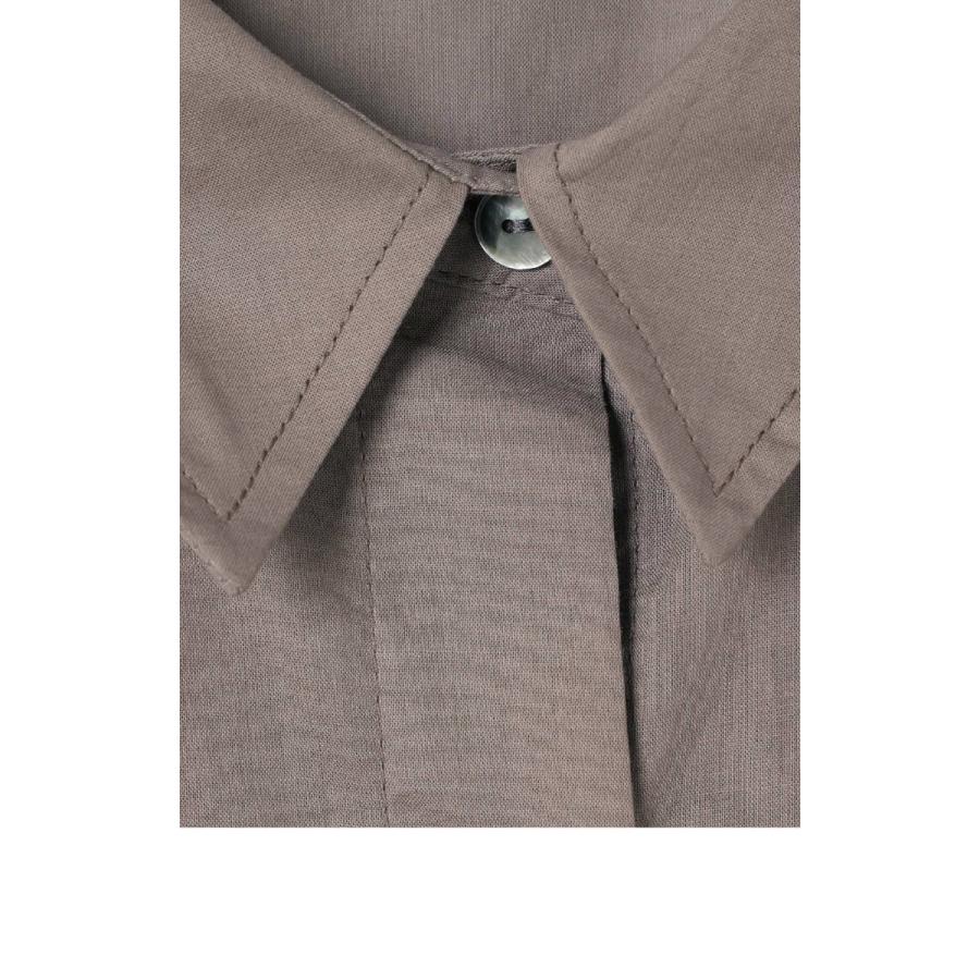 [B] 【SALE・セール】 ミズイロインド mizuiro ind ワンピース シャツワンピース レディース 日本製 フレアライン ハーフスリーブフレアシャツワンピース | mizuiroind | 05