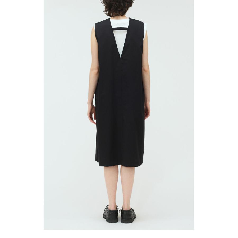 [B] 【SALE・セール】 ミズイロインド mizuiro ind ワンピース ノースリーブ ジャンバースカート レディース 日本製 無地 Aラインサイドポケットワンピース | mizuiroind | 13