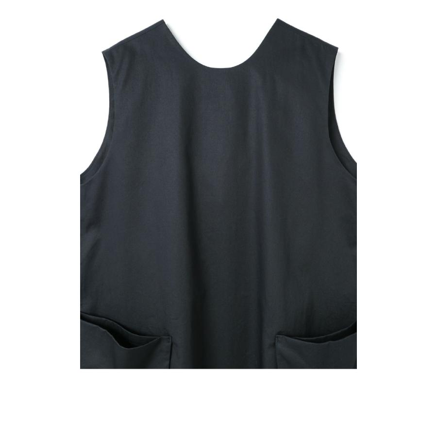 [B] 【SALE・セール】 ミズイロインド mizuiro ind ワンピース ノースリーブ ジャンバースカート レディース 日本製 無地 Aラインサイドポケットワンピース | mizuiroind | 04