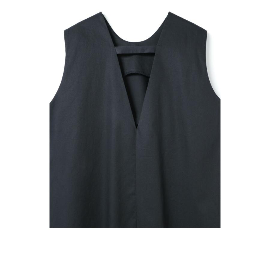 [B] 【SALE・セール】 ミズイロインド mizuiro ind ワンピース ノースリーブ ジャンバースカート レディース 日本製 無地 Aラインサイドポケットワンピース | mizuiroind | 05