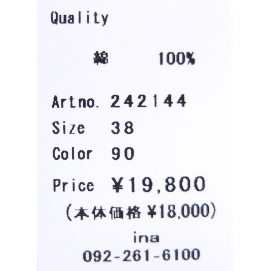 [D] 【SALE・セール】 イナ ina ワンピース 無地 Made in Japan 日本製 レディース シンプル ナチュラル 半袖 Vネックティアードワンピース | イナ | 07