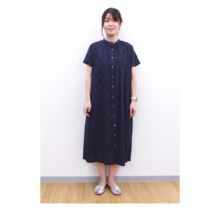 [B] 【SALE・セール】イナ ina ワンピース チェック シャツワンピース 日本製 レディース シンプル ナチュラル 半袖 綿麻チェックワンピース | イナ | 09