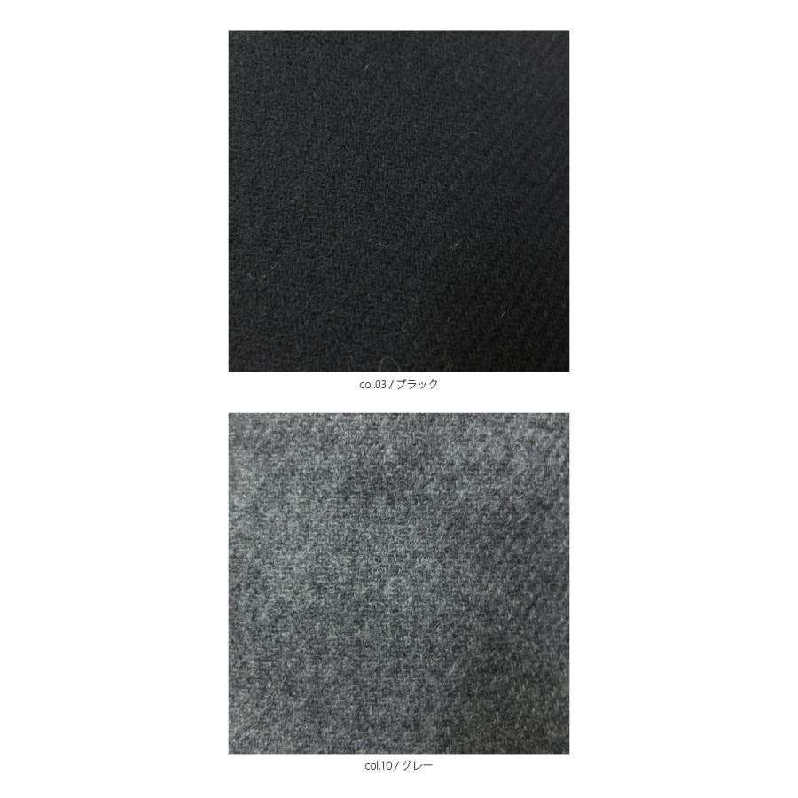 [B] 【SALE・セール】 イナ ina コート アウター ウールコート 無地 Made in Japan 日本製 レディース ウールフラノ襟タブ付き後ろタックコート | イナ | 10