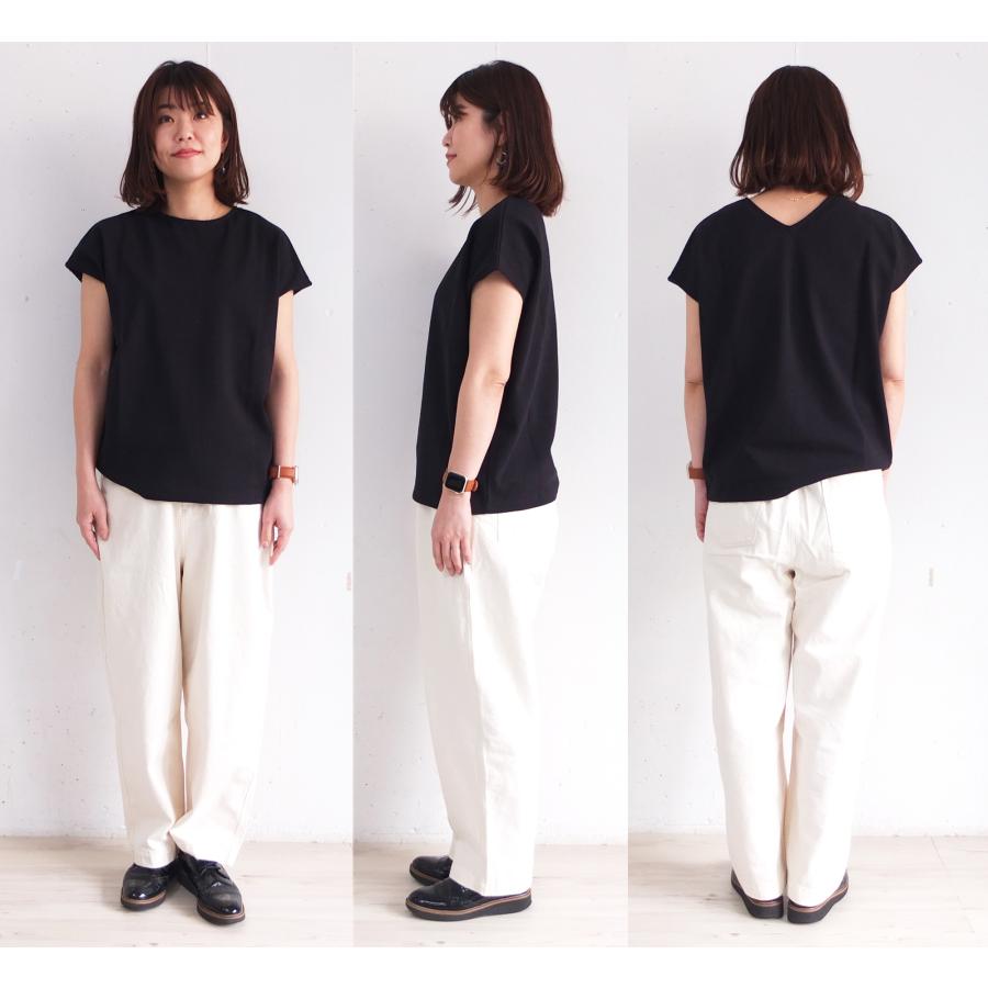 [E] 【クーポン利用で10%OFF】 シャントクレール CHANTECLAIR フランス製 ノースリーブ フレンチスリーブ ボートネック Vネック 無地 ボーダー カットソー CC38 |  | 11