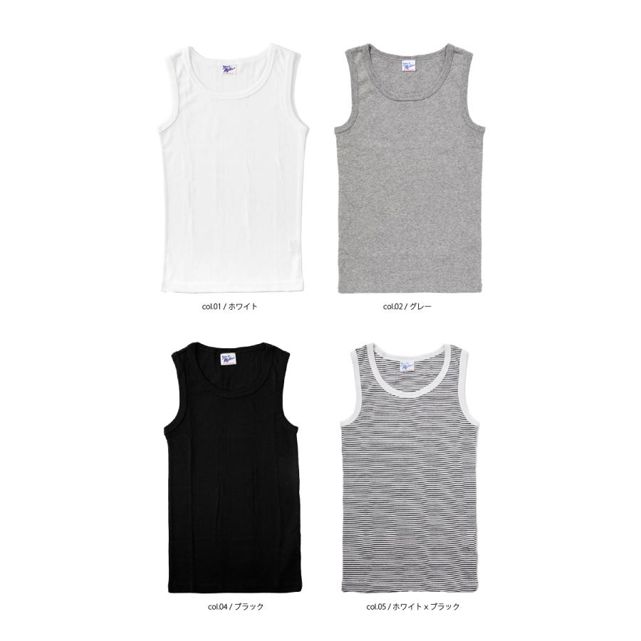 [C] 【クーポン利用で10%OFF】 Robert P. Miller ロバート P ミラー GS_808C Panel-rib Tanktop タンクトップ カットソー Uネック | Robert P. Miller | 04