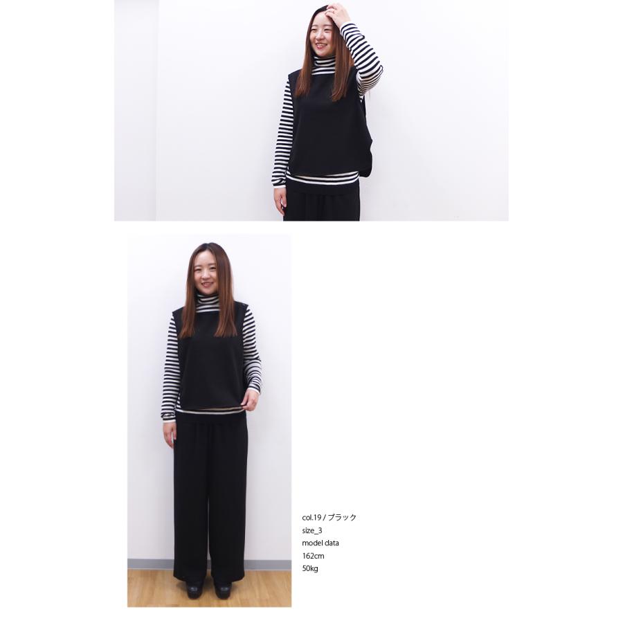 [D] 【SALE・セール】 ダナファヌル Dana Faneuil ベスト フェルト ベスト カットソー 無地 Japan 日本製 レディース 軽くて暖かウーレットベスト | DANA FANEUIL | 04