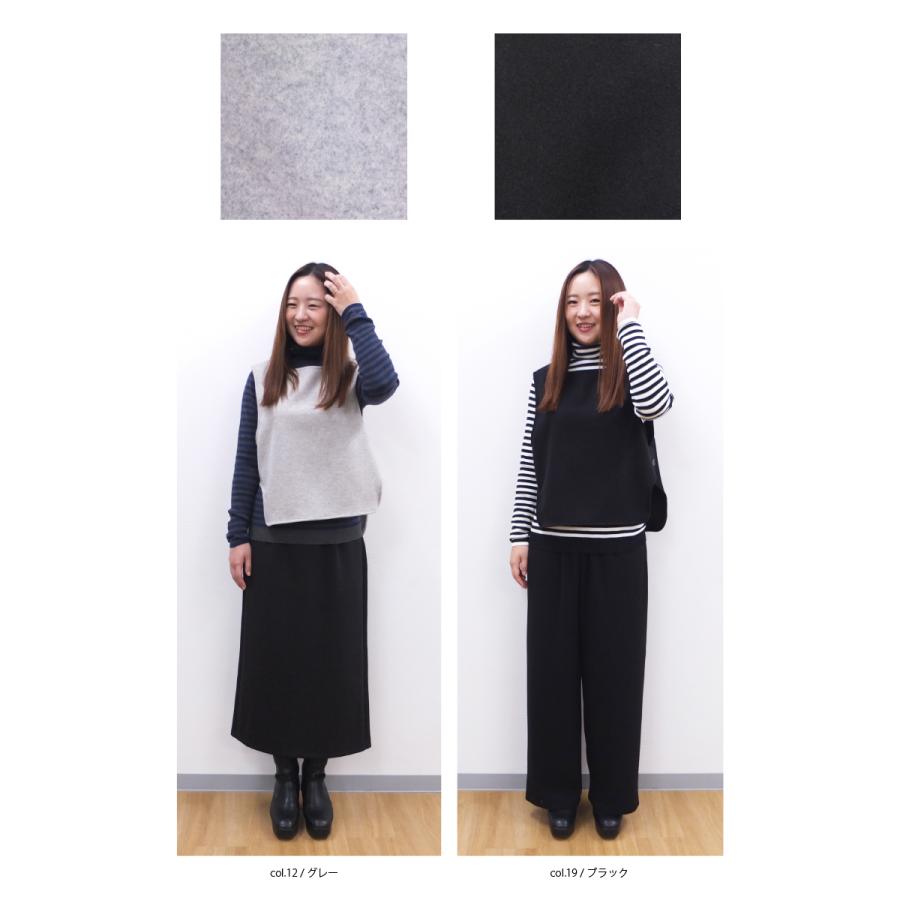 [D] 【SALE・セール】 ダナファヌル Dana Faneuil ベスト フェルト ベスト カットソー 無地 Japan 日本製 レディース 軽くて暖かウーレットベスト | DANA FANEUIL | 06
