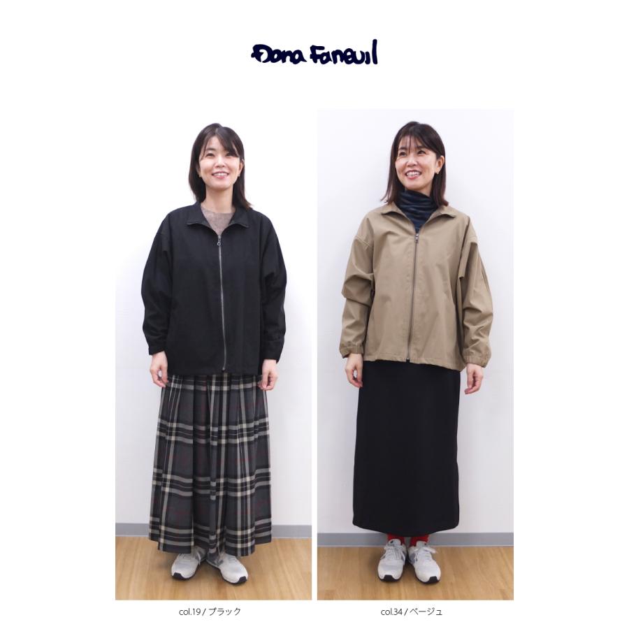 [B] 【SALE・セール】 ダナファヌル Dana Faneuil 綿 アウター ジャケット ブルゾン レディース 日本製 長袖 ジップフロントスタンドカラージャケット | DANA FANEUIL | 13