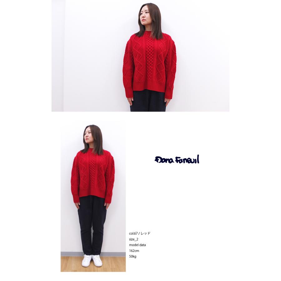 [H] 【SALE・セール】 ダナファヌル Dana Faneuil ラムウール ニット セーター レディース ケーブル編み ニットセーター | DANA FANEUIL | 02