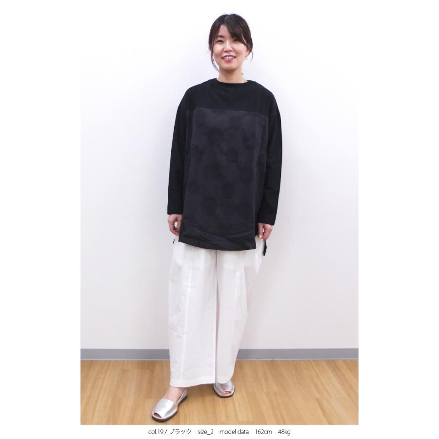 [D] 【SALE・セール】 ダナファヌル Dana Faneuil ドット 水玉 ジャガード チュニック Tシャツ カットソー 日本製 チュニックTシャツ | DANA FANEUIL | 06