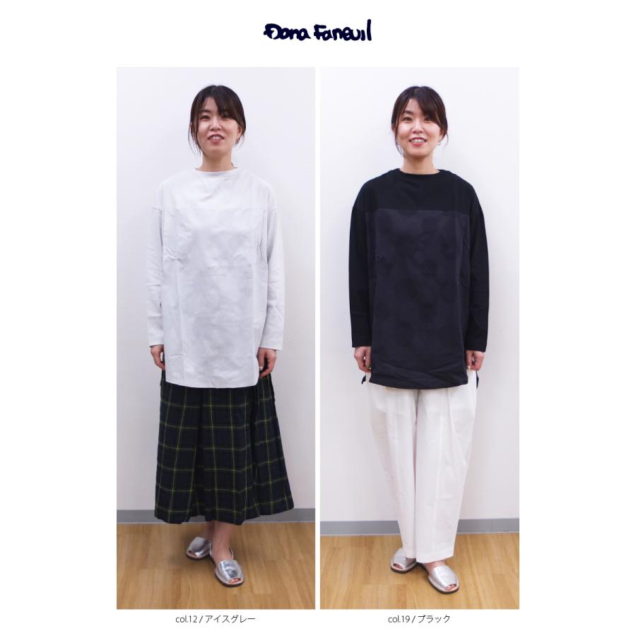 [D] 【SALE・セール】 ダナファヌル Dana Faneuil ドット 水玉 ジャガード チュニック Tシャツ カットソー 日本製 チュニックTシャツ | DANA FANEUIL | 09