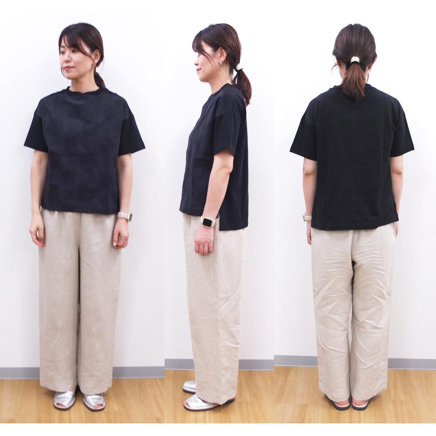 [D] 【SALE・セール】 ダナファヌル Dana Faneuil カットソー Tシャツ ドット 水玉 半袖 レディース 日本製 ドット布帛ｘカットソー | DANA FANEUIL | 05