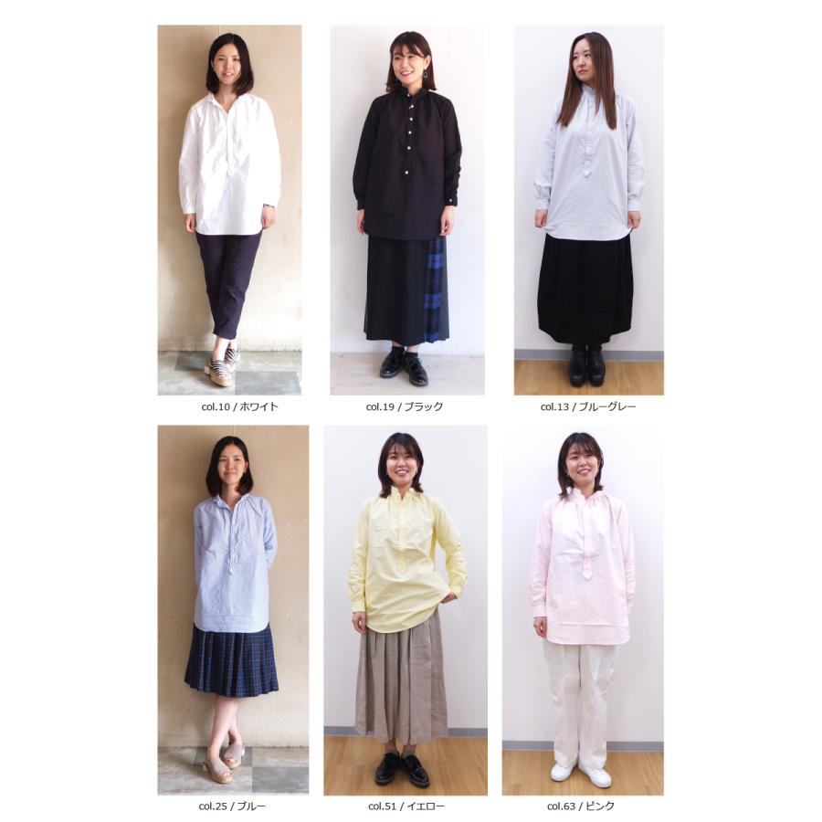 [E] 【クーポン利用で10%OFF】 ダナファヌル Dana Faneuil オックスフォード生地のプルオーバーチュニックシャツ シャツ チュニック d6323121 | DANA FANEUIL | 14