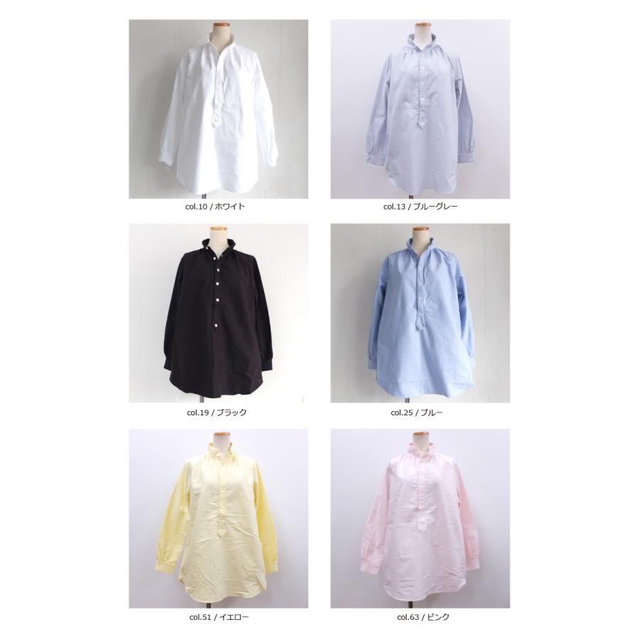 [E] 【クーポン利用で10%OFF】 ダナファヌル Dana Faneuil オックスフォード生地のプルオーバーチュニックシャツ シャツ チュニック d6323121 | DANA FANEUIL | 15