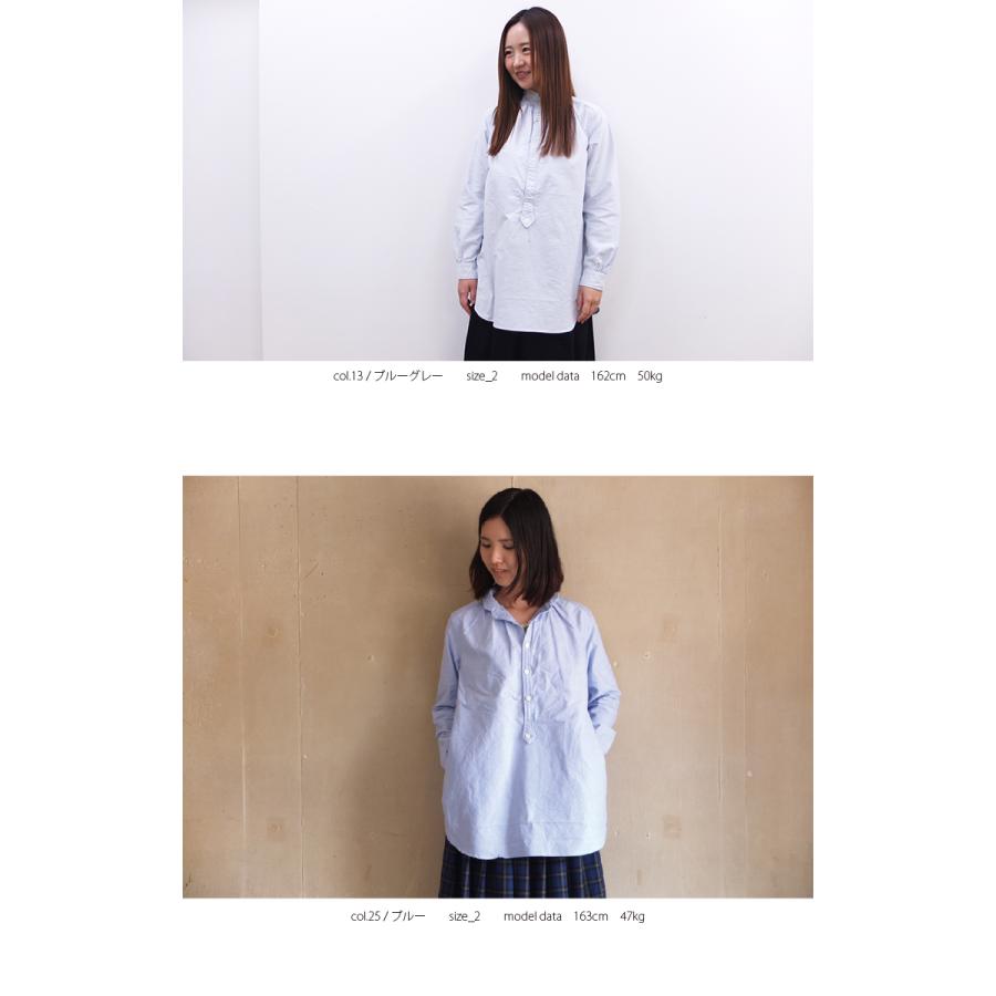 [E] 【クーポン利用で10%OFF】 ダナファヌル Dana Faneuil オックスフォード生地のプルオーバーチュニックシャツ シャツ チュニック d6323121 | DANA FANEUIL | 02