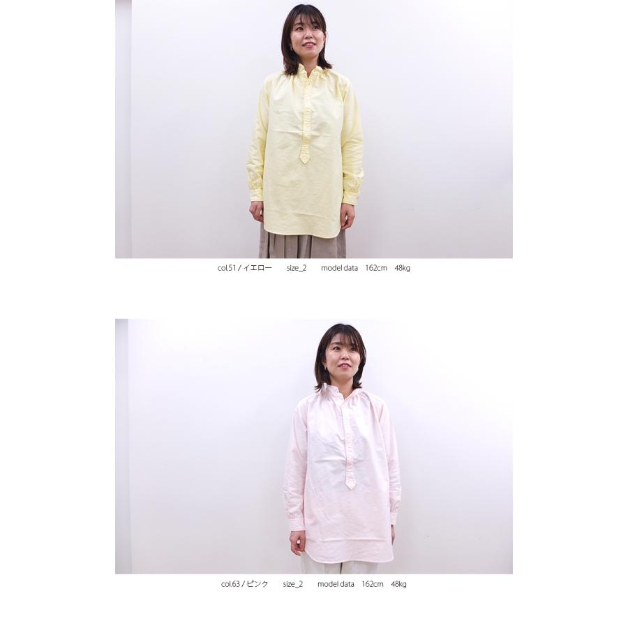 [E] 【クーポン利用で10%OFF】 ダナファヌル Dana Faneuil オックスフォード生地のプルオーバーチュニックシャツ シャツ チュニック d6323121 | DANA FANEUIL | 03