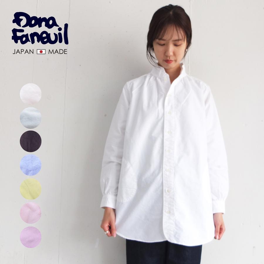 [E] 【クーポン利用で10%OFF】 ダナファヌル Dana Faneuil オックスフォード シャツ チュニック ブラウス Made in Japan 日本製 レディース | DANA FANEUIL