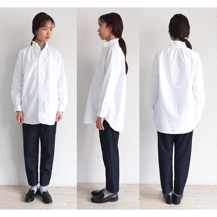 [E] 【クーポン利用で10%OFF】 ダナファヌル Dana Faneuil オックスフォード シャツ チュニック ブラウス Made in Japan 日本製 レディース | DANA FANEUIL | 18