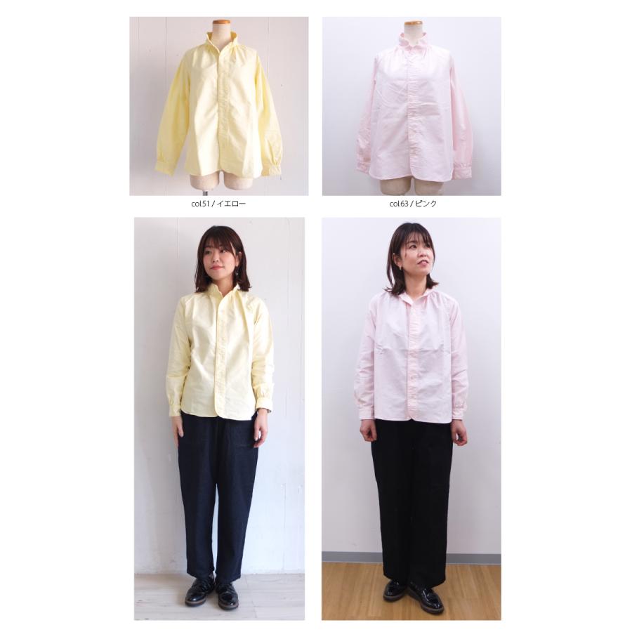 [E] 【クーポン利用で10%OFF】 ダナファヌル Dana Faneuil オックスフォード シャツ ブラウス Made in Japan 日本製 レディース オックスフォードシャツ | DANA FANEUIL | 14