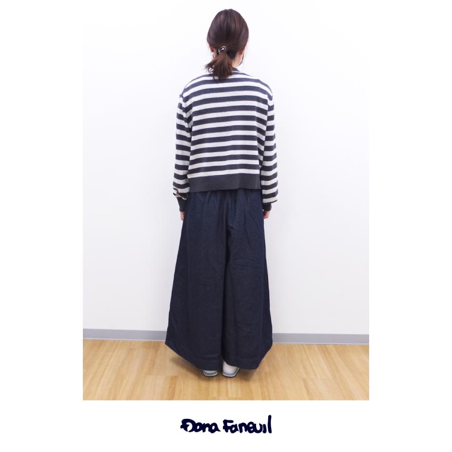 [D] 【SALE・セール】 ダナファヌル Dana Faneuil デニム ジーンズ パンツ ワイドパンツ キュロットパンツ 日本製 コットンリネンワイドデニムパンツ | DANA FANEUIL | 10