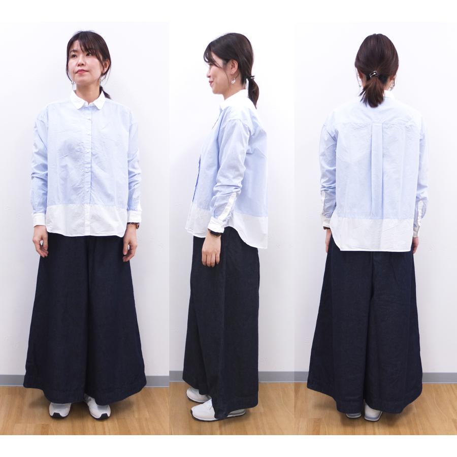 [D] 【SALE・セール】 ダナファヌル Dana Faneuil デニム ジーンズ パンツ ワイドパンツ キュロットパンツ 日本製 コットンリネンワイドデニムパンツ | DANA FANEUIL | 12