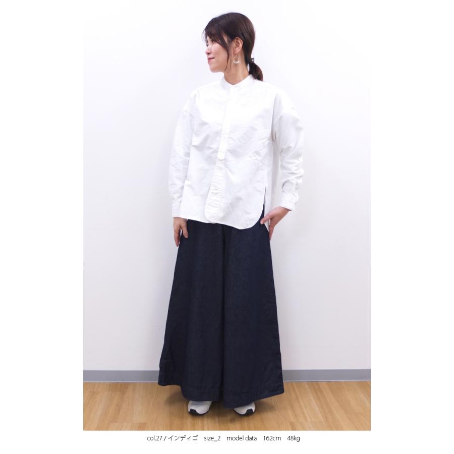 [D] 【SALE・セール】 ダナファヌル Dana Faneuil デニム ジーンズ パンツ ワイドパンツ キュロットパンツ 日本製 コットンリネンワイドデニムパンツ | DANA FANEUIL | 07