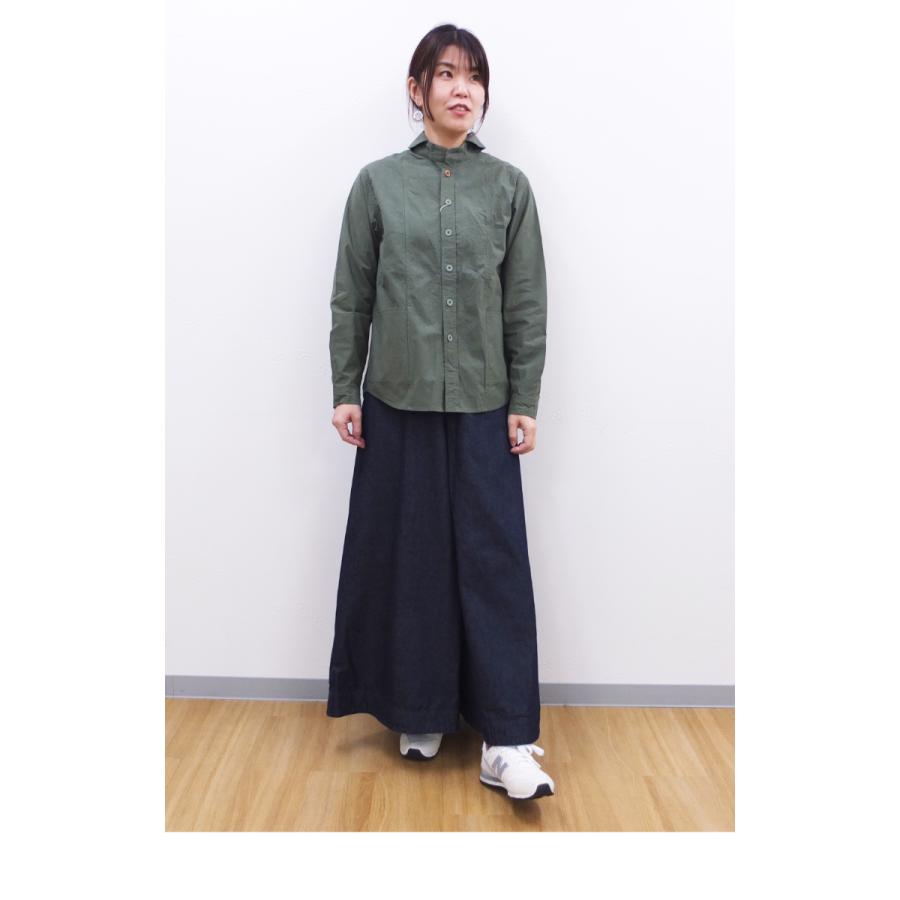 [D] 【SALE・セール】 ダナファヌル Dana Faneuil デニム ジーンズ パンツ ワイドパンツ キュロットパンツ 日本製 コットンリネンワイドデニムパンツ | DANA FANEUIL | 08