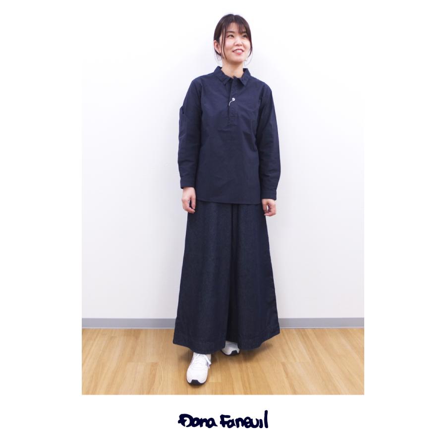 [D] 【SALE・セール】 ダナファヌル Dana Faneuil デニム ジーンズ パンツ ワイドパンツ キュロットパンツ 日本製 コットンリネンワイドデニムパンツ | DANA FANEUIL | 09