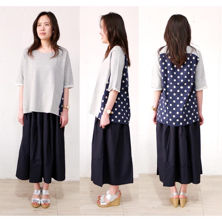 [E] 【クーポン利用で10%OFF】 ダナファヌル Dana Faneuil スカート ロングスカート 無地 Japan 日本製 レディース さらっと涼しいコットンスカート | DANA FANEUIL | 08