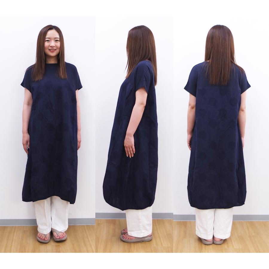 [D] 【SALE・セール】 ダナファヌル Dana Faneuil ドット 水玉 ジャガード ワンピース カットソー 日本製 ドットジャガードワンピース | DANA FANEUIL | 06