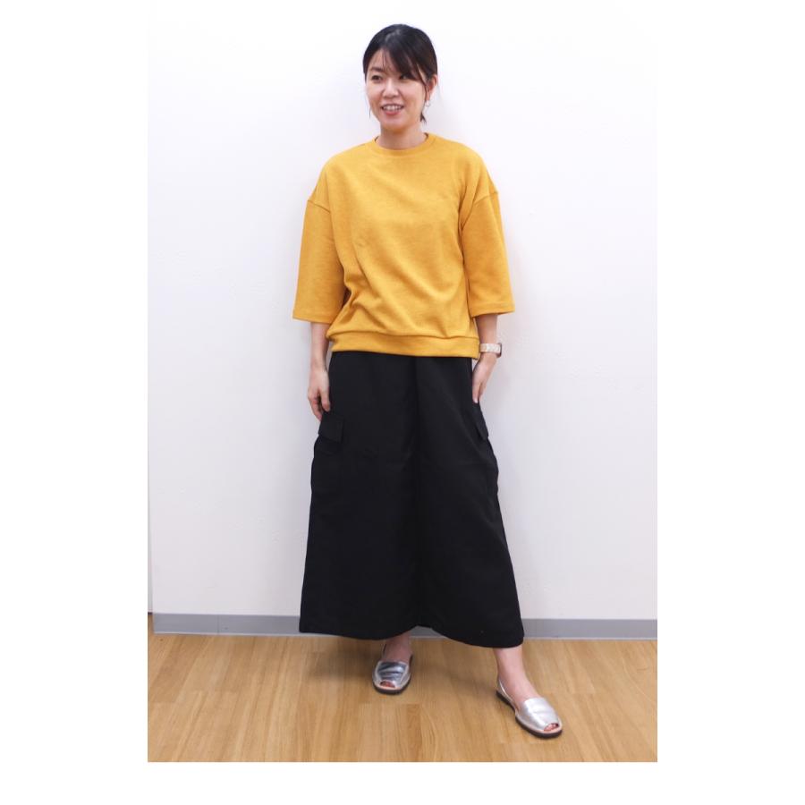 [D] 【SALE・セール】 ファヌル Faneuil カットソー スウェット トレーナー レディース 日本製 JAPAN リネンライクダブルフェイスワイドプルオーバー | FANEUIL | 10