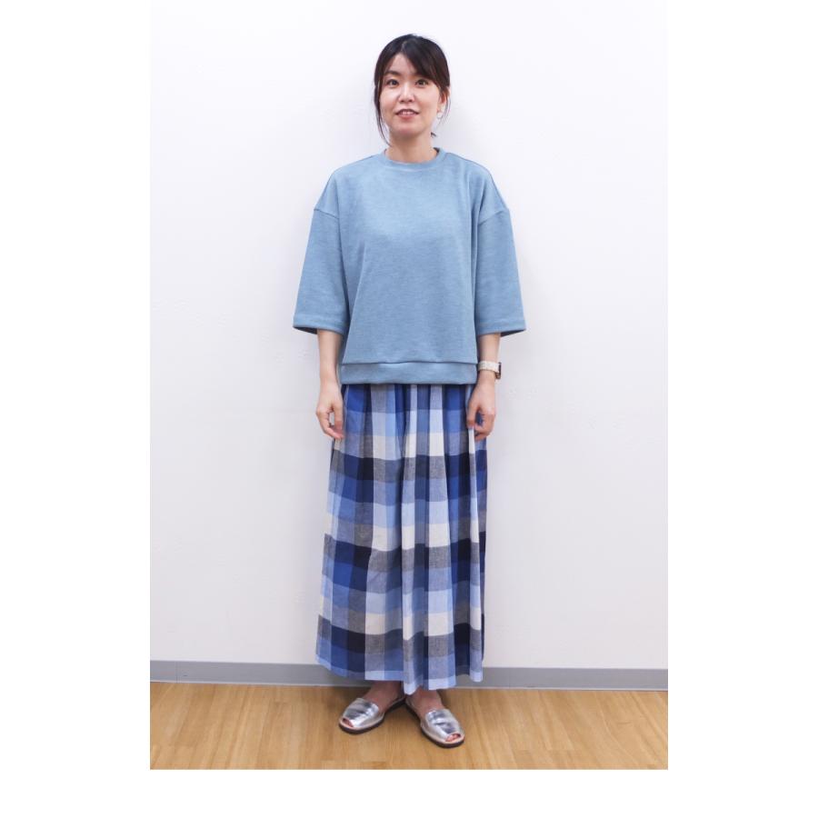 [D] 【SALE・セール】 ファヌル Faneuil カットソー スウェット トレーナー レディース 日本製 JAPAN リネンライクダブルフェイスワイドプルオーバー | FANEUIL | 04