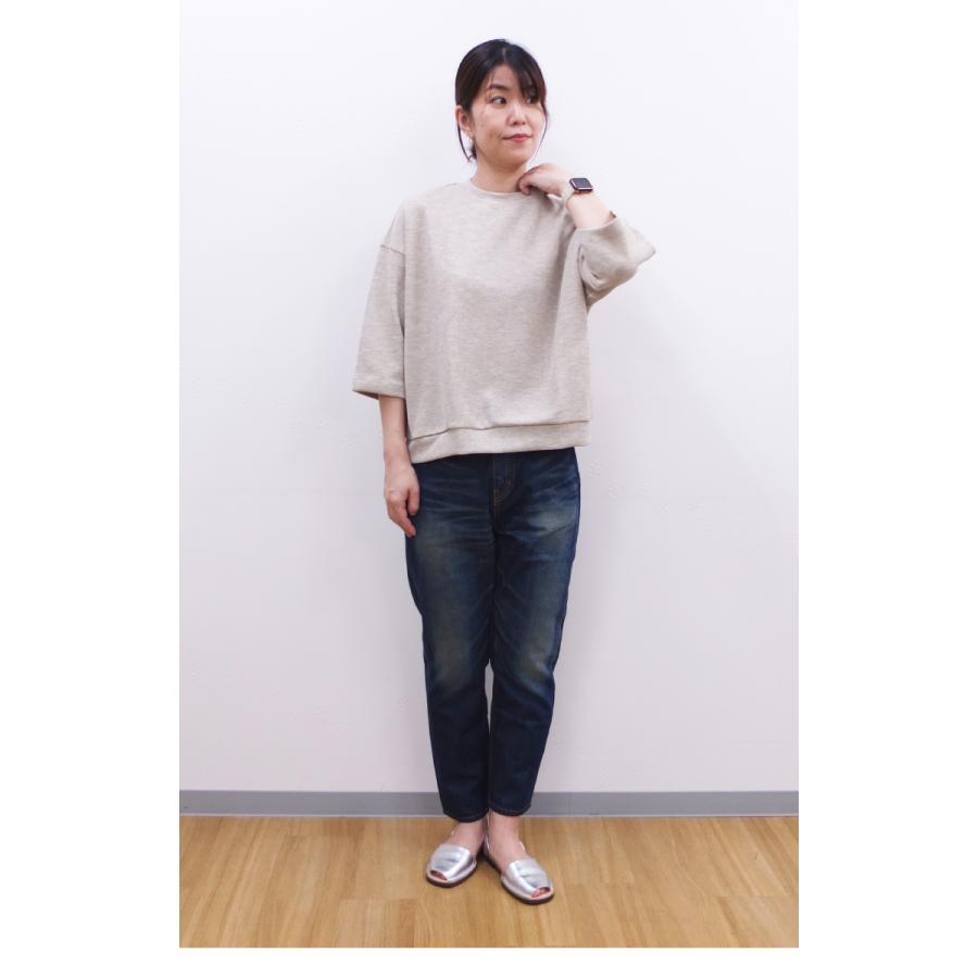 [D] 【SALE・セール】 ファヌル Faneuil カットソー スウェット トレーナー レディース 日本製 JAPAN リネンライクダブルフェイスワイドプルオーバー | FANEUIL | 06