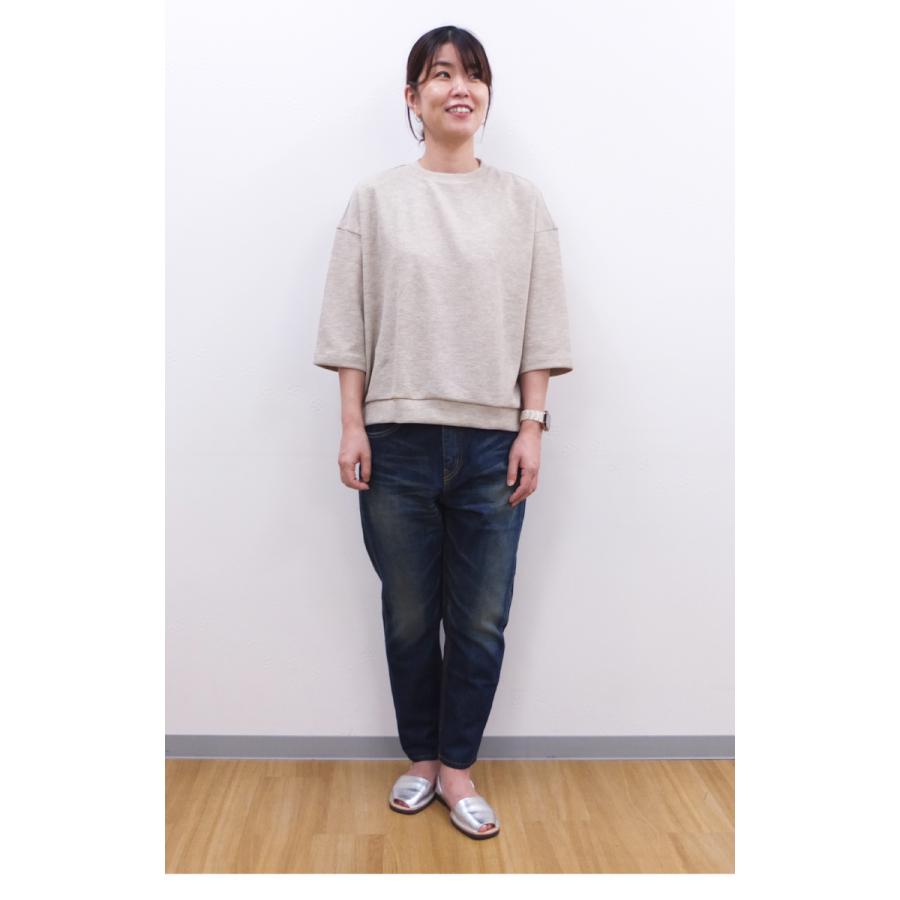 [D] 【SALE・セール】 ファヌル Faneuil カットソー スウェット トレーナー レディース 日本製 JAPAN リネンライクダブルフェイスワイドプルオーバー | FANEUIL | 08