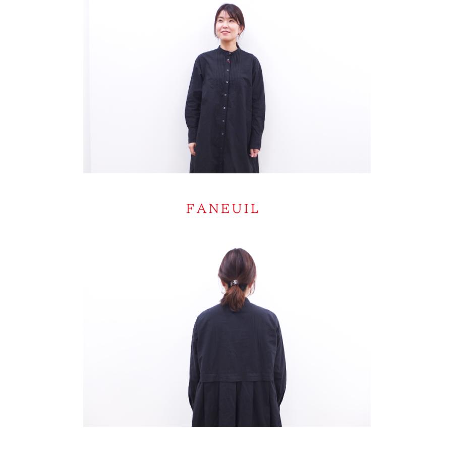 [D] 【SALE・セール】 ファヌル Faneuil ワンピース ロングシャツ 日本製 レディース バック切替プリーツワンピース | FANEUIL | 01