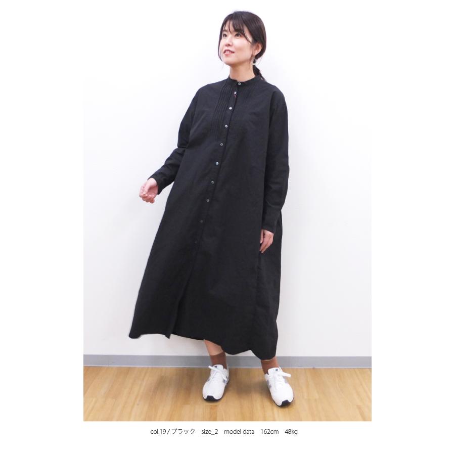 [D] 【SALE・セール】 ファヌル Faneuil ワンピース ロングシャツ 日本製 レディース バック切替プリーツワンピース | FANEUIL | 02