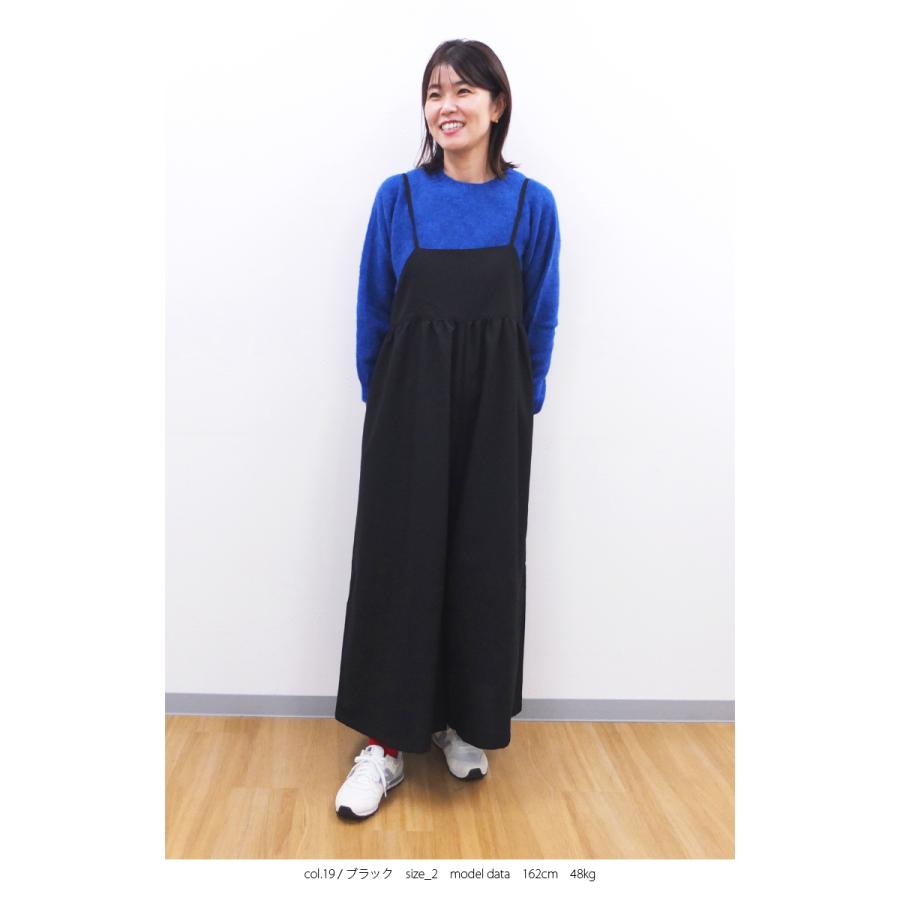 [B] 【SALE・セール】 ファヌル Faneuil ワンピース ノースリーブ キャミソール パンツ サロペット 日本製 レディース キャミソールワンピース | FANEUIL | 05