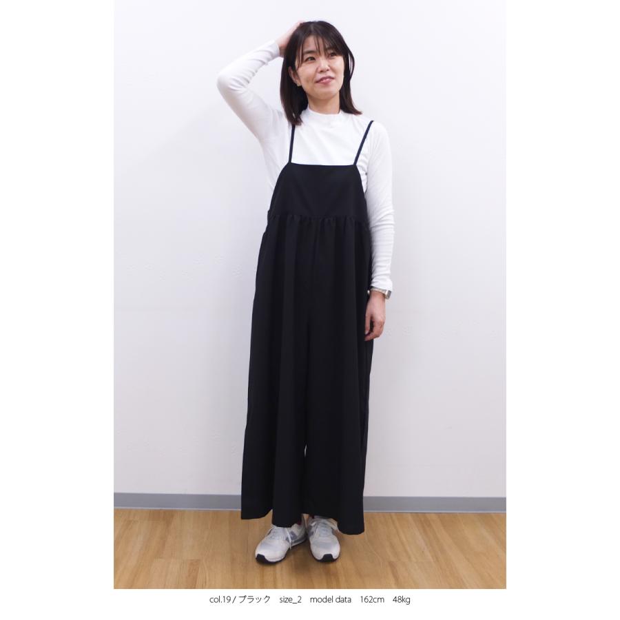 [B] 【SALE・セール】 ファヌル Faneuil ワンピース ノースリーブ キャミソール パンツ サロペット 日本製 レディース キャミソールワンピース | FANEUIL | 06