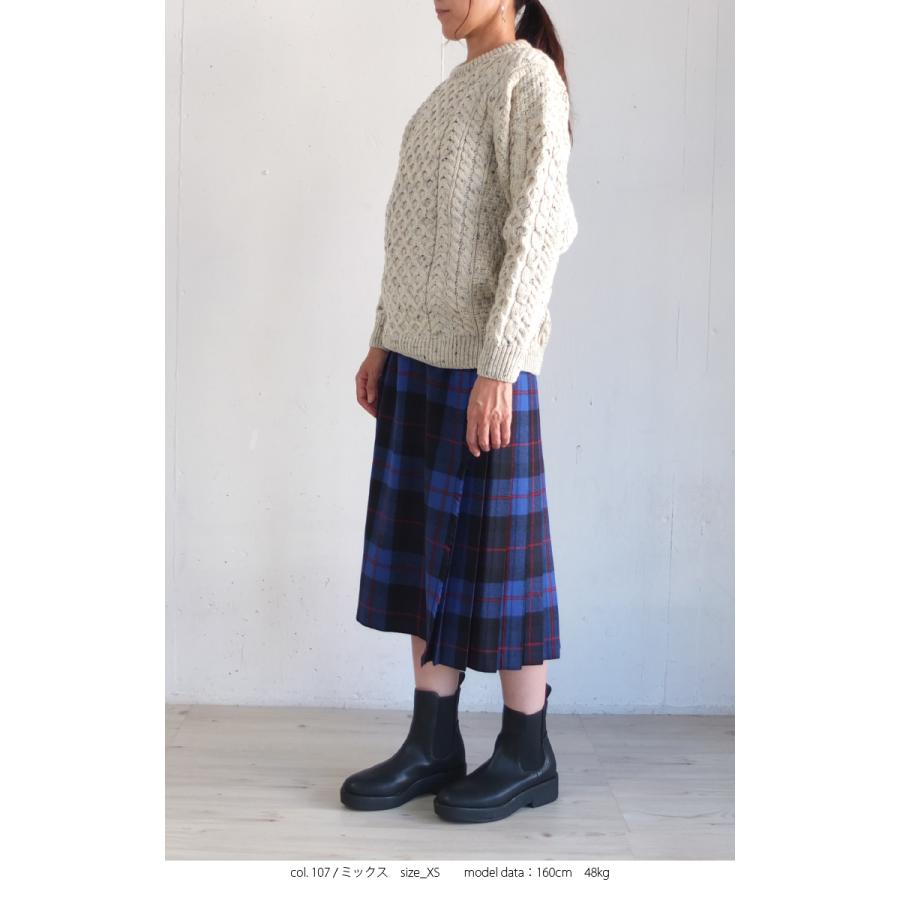 [A] 【SALE・セール】 アランウーレンミルズ Aran Woollen Mills 正規輸入品 ニット セーター ウール クルーネック フィッシャーマン アランセーター | aran WOOLLEN MILLS | 03