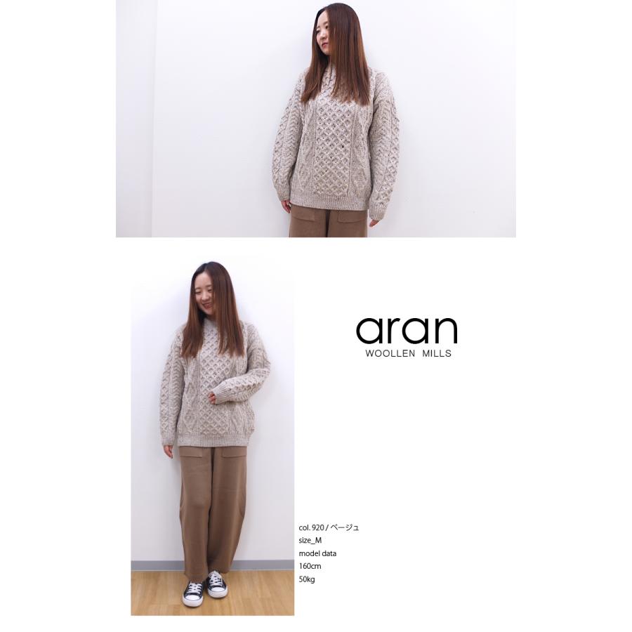 [A] 【SALE・セール】 アランウーレンミルズ Aran Woollen Mills 正規輸入品 B392 ニット セーター ウール クルーネック フィッシャーマン アランセーター | aran WOOLLEN MILLS | 03