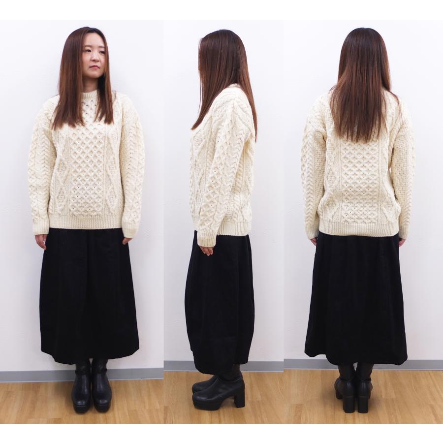 [A] 【SALE・セール】 アランウーレンミルズ Aran Woollen Mills 正規輸入品 B392 ニット セーター ウール クルーネック フィッシャーマン アランセーター | aran WOOLLEN MILLS | 06