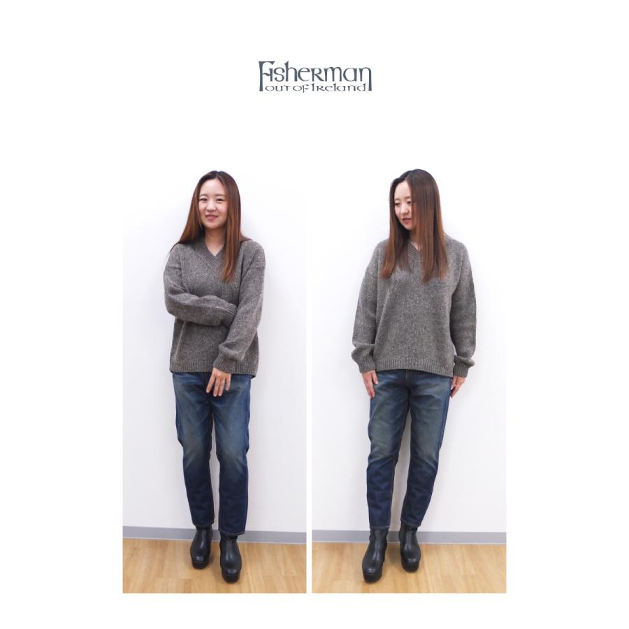 [B] 【SALE・セール】 シャーマン Fisherman out of Ireland 正規輸入品 売れ筋商品|||ニット セーター SK805M Vネック アイリッシュセーター ウール レディース Fisherman Out of Ireland [B] 【SALE・セール】 シャーマン out