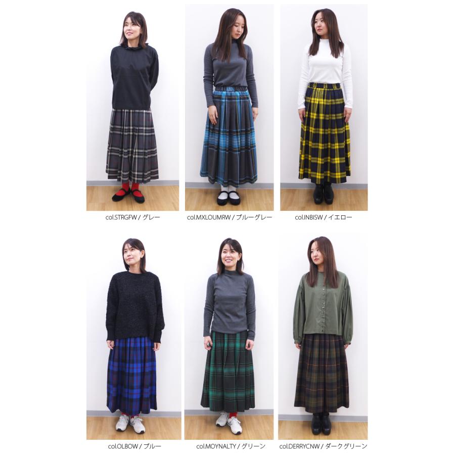 [E] 【クーポン利用で10%OFF】 オニールオブダブリン O’NEIL OF DUBLIN 正規輸入品 N141-83WO スカート キルトスカート ミドル丈 ウール100％プリーツスカート | O'NEIL of DUBLIN | 14