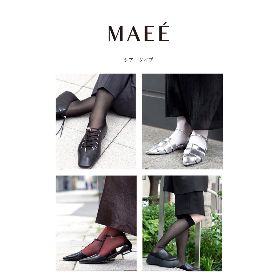 [C] 【クーポン利用で10%OFF】 MAEE マエエ 着圧ソックス 弾性ソックス おしゃれ ソックス 靴下 一般医療機器 日本製 コンプレッションソックス シアータイプ |  | 04