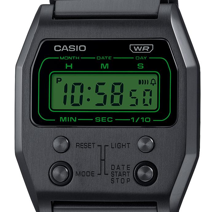CASIO A1100B-1JF ブラック腕時計 スタンダード（CASIO） CASIO “STANDARD PREMIUM” A1100B-1JF BLACK
